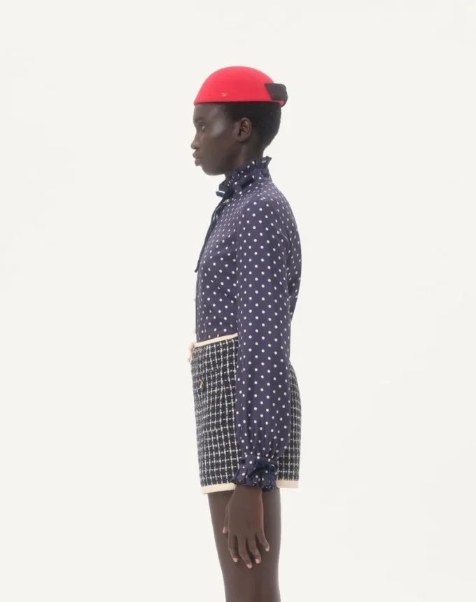 Twill-Hemd mit Plus De Pois-Print Twill-Hemd mit Plus De Pois-Print