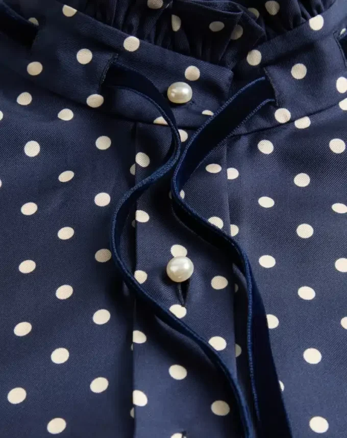 Twill-Hemd mit Plus De Pois-Print Twill-Hemd mit Plus De Pois-Print