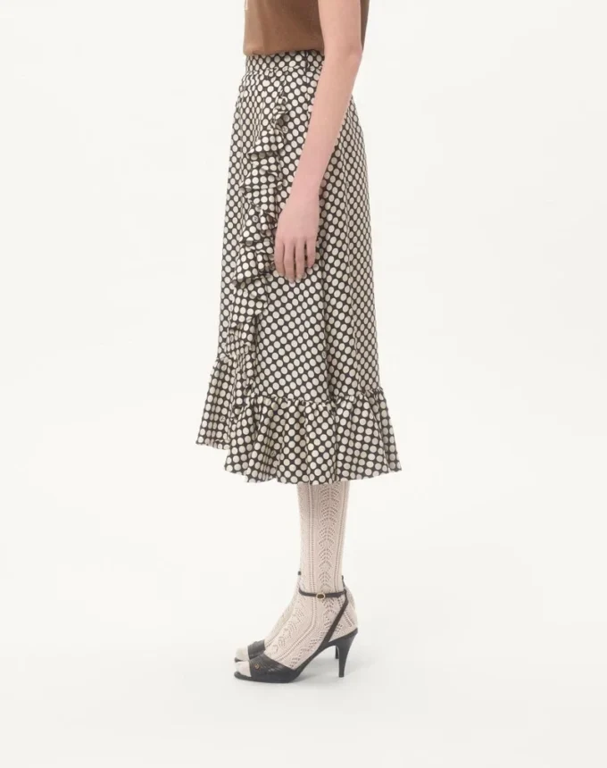 Twillrock mit Plus De Pois-Print Twillrock mit Plus De Pois-Print