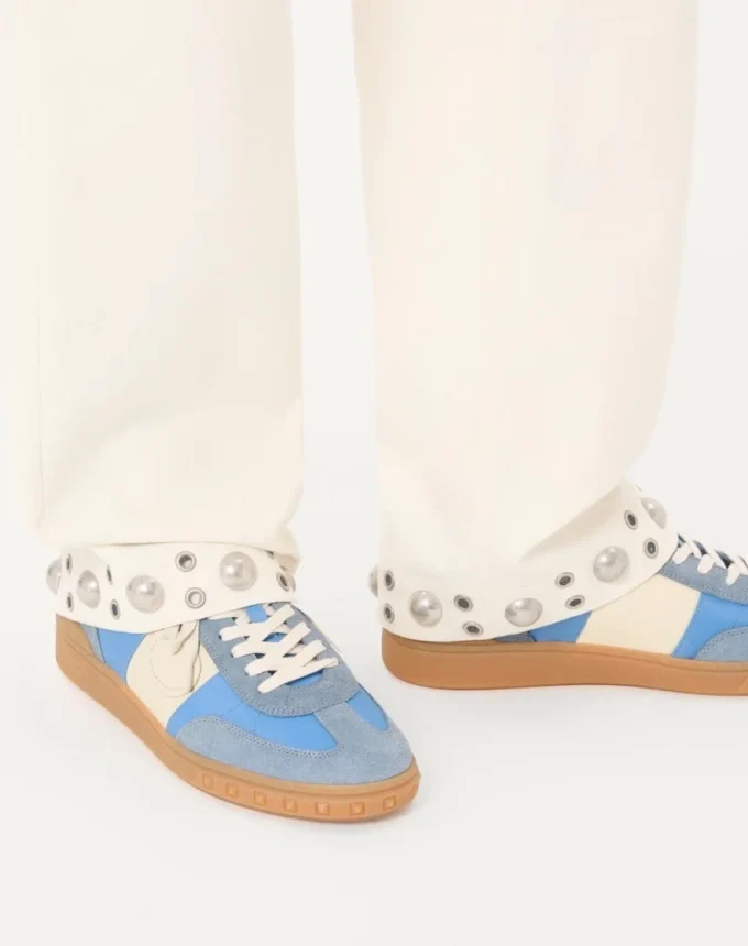 Upvillage Low Top Sneaker aus Crust-Leder und Nylon Upvillage Low Top Sneaker aus Crust-Leder und Nylon