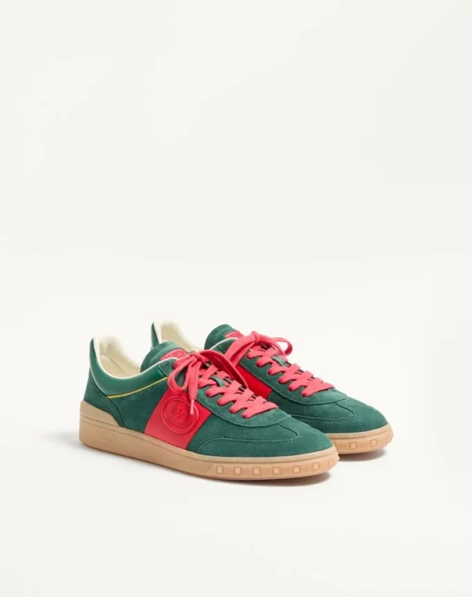 Upvillage Low Top Sneaker aus Spaltleder und Kalbsnappaleder Upvillage Low Top Sneaker aus Spaltleder und Kalbsnappaleder