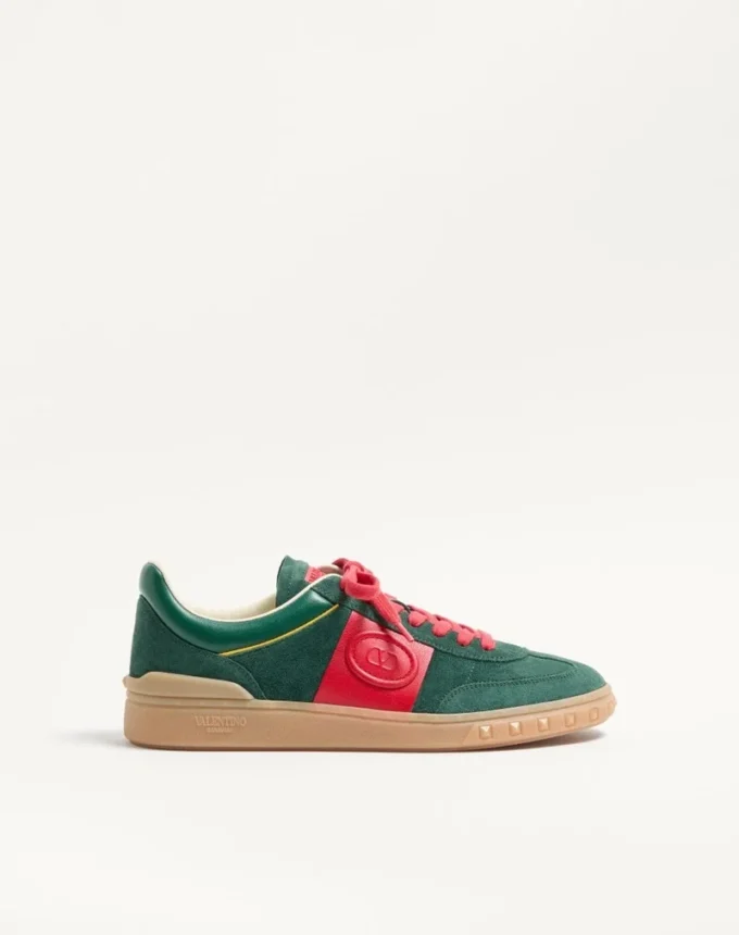 Upvillage Low Top Sneaker aus Spaltleder und Kalbsnappaleder Upvillage Low Top Sneaker aus Spaltleder und Kalbsnappaleder