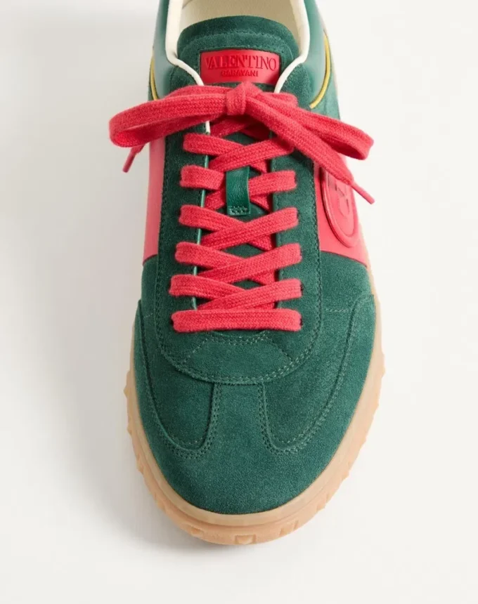 Upvillage Low Top Sneaker aus Spaltleder und Kalbsnappaleder Upvillage Low Top Sneaker aus Spaltleder und Kalbsnappaleder