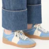 Upvillage Sneaker aus Spaltleder mit Band aus Nappakalbsleder Upvillage Sneaker aus Spaltleder mit Band aus Nappakalbsleder
