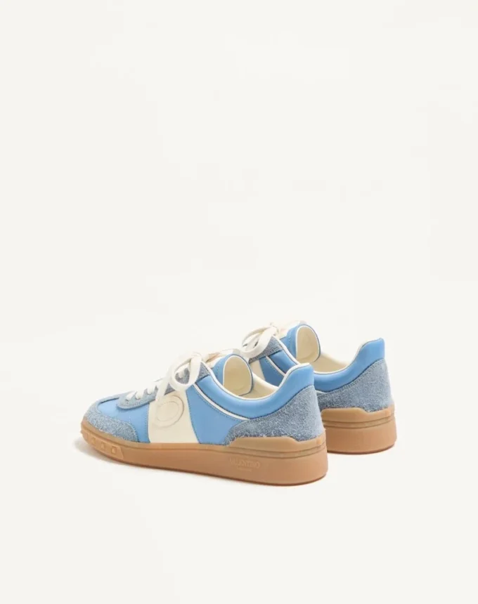 Upvillage Sneaker aus Spaltleder mit Band aus Nappakalbsleder Upvillage Sneaker aus Spaltleder mit Band aus Nappakalbsleder