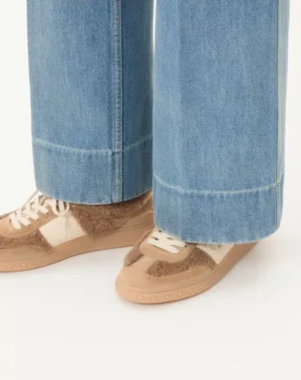 Upvillage Sneaker aus Wolle und Crust-Leder Upvillage Sneaker aus Wolle und Crust-Leder