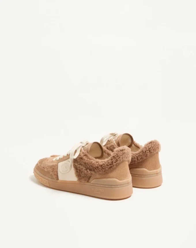 Upvillage Sneaker aus Wolle und Crust-Leder Upvillage Sneaker aus Wolle und Crust-Leder