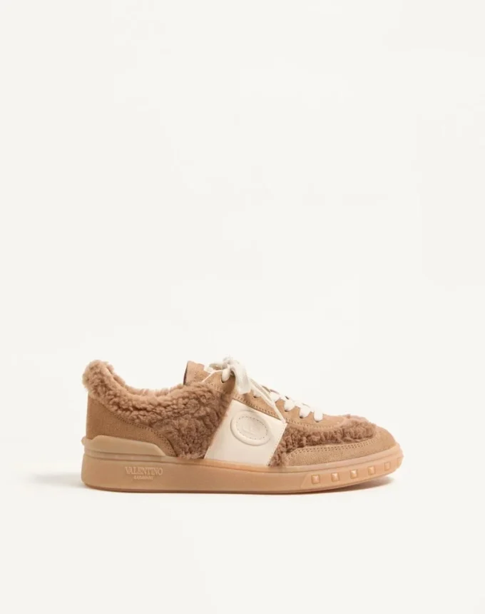 Upvillage Sneaker aus Wolle und Crust-Leder Upvillage Sneaker aus Wolle und Crust-Leder