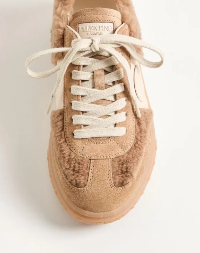 Upvillage Sneaker aus Wolle und Crust-Leder Upvillage Sneaker aus Wolle und Crust-Leder