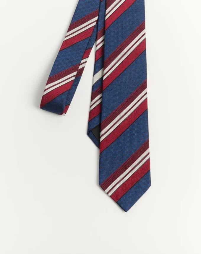 Valentie gestreifte Seidenkrawatte Valentie gestreifte Seidenkrawatte