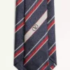 Valentie Jacquard-Seidenkrawatte im Regimental-Stil