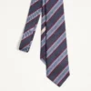 Valentie Jacquard-Seidenkrawatte im Regimental-Stil Valentie Jacquard-Seidenkrawatte im Regimental-Stil