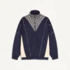 Valentino Acetat-Sweatshirt mit Reißverschluss und eingearbeitetem „Toute La V”-Print Valentino Acetat-Sweatshirt mit Reißverschluss und eingearbeitetem „Toute La V”-Print