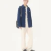 Valentino Baumwoll-Gabardine-Hemdjacke mit VGold Valentino Baumwoll-Gabardine-Hemdjacke mit VGold