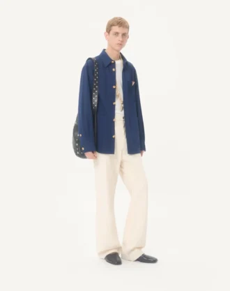 Valentino Baumwoll-Gabardine-Hemdjacke mit VGold