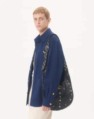 Valentino Baumwoll-Gabardine-Hemdjacke mit VGold