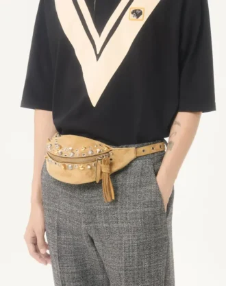 Valentino Baumwoll-Polo mit eingearbeitetem V und gesticktem Panther-Aufnäher Valentino Baumwoll-Polo mit eingearbeitetem V und gesticktem Panther-Aufnäher