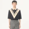 Valentino Baumwoll-Polo mit eingearbeitetem V und gesticktem Panther-Aufnäher Valentino Baumwoll-Polo mit eingearbeitetem V und gesticktem Panther-Aufnäher