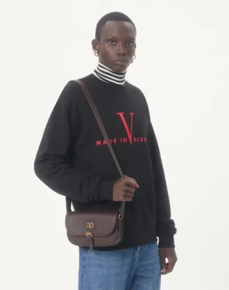 Valentino Baumwoll-Sweatshirt mit Rundhalsausschnitt und „Made In Valentino”-Print