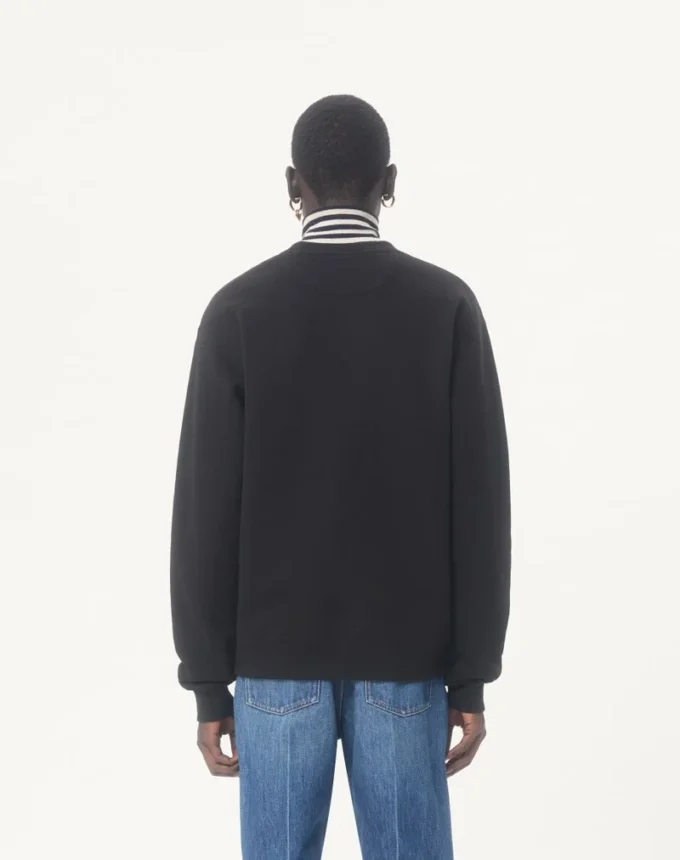 Valentino Baumwoll-Sweatshirt mit Rundhalsausschnitt und „Made In Valentino”-Print Valentino Baumwoll-Sweatshirt mit Rundhalsausschnitt und „Made In Valentino”-Print