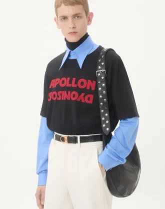 Valentino Baumwoll-T-Shirt mit Apollon/Dyonisos-Print Valentino Baumwoll-T-Shirt mit Apollon/Dyonisos-Print