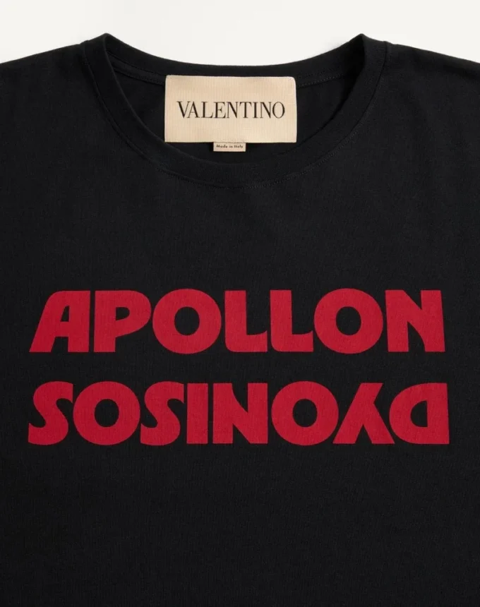 Valentino Baumwoll-T-Shirt mit Apollon/Dyonisos-Print Valentino Baumwoll-T-Shirt mit Apollon/Dyonisos-Print