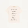 Valentino Baumwoll-T-Shirt mit Le Chat De La Maison Icon Muse Anti Hero Print