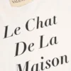 Valentino Baumwoll-T-Shirt mit Le Chat De La Maison Icon Muse Anti Hero Print