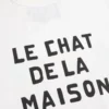 Valentino Baumwoll-T-Shirt mit Le Chat De La Maison-Print Valentino Baumwoll-T-Shirt mit Le Chat De La Maison-Print