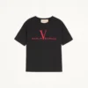 Valentino Baumwoll-T-Shirt mit „Made In Valentino”-Print Valentino Baumwoll-T-Shirt mit „Made In Valentino”-Print