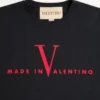 Valentino Baumwoll-T-Shirt mit „Made In Valentino”-Print Valentino Baumwoll-T-Shirt mit „Made In Valentino”-Print