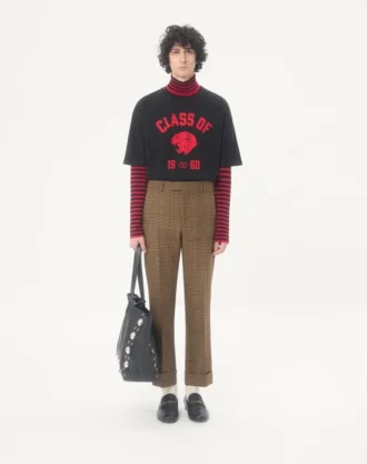 Valentino Baumwoll-T-Shirt mit Panther-Print