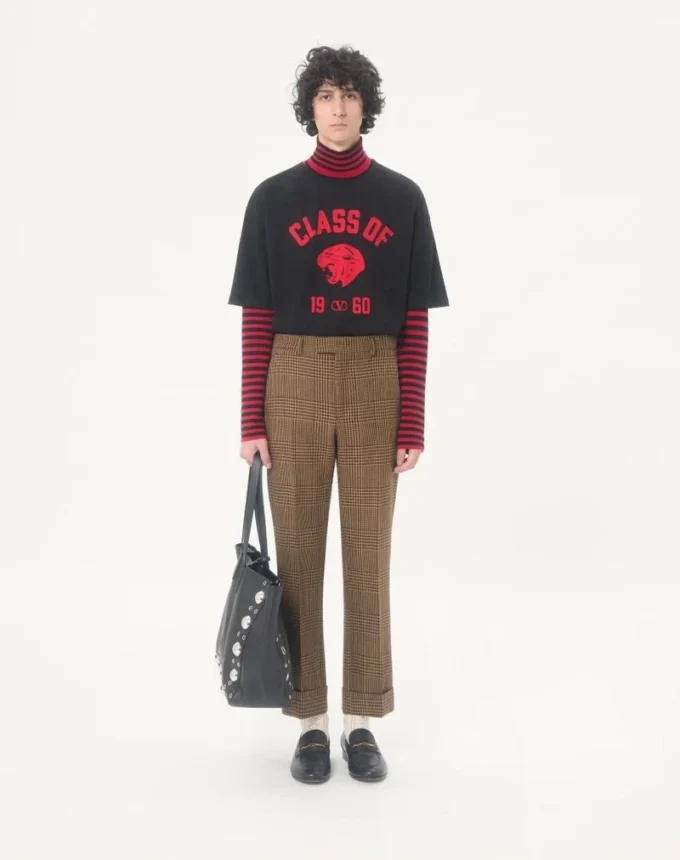 Valentino Baumwoll-T-Shirt mit Panther-Print Valentino Baumwoll-T-Shirt mit Panther-Print