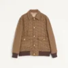 Valentino Bomberjacke aus Wolle mit Hahnentrittmuster Valentino Bomberjacke aus Wolle mit Hahnentrittmuster