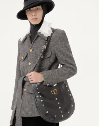 Valentino Boutonné-Safarijacke aus Wolle mit Gürtel Valentino Boutonné-Safarijacke aus Wolle mit Gürtel