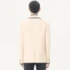 Valentino Einreihige Jacke aus Wollgabardine Valentino Einreihige Jacke aus Wollgabardine