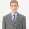 Valentino Einreihige Mouliné-Wolljacke Valentino Einreihige Mouliné-Wolljacke