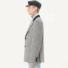 Valentino Einreihige Wolljacke mit Chevron-Muster Valentino Einreihige Wolljacke mit Chevron-Muster