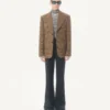 Valentino Einreihige Wolljacke mit Glencheck-Muster Valentino Einreihige Wolljacke mit Glencheck-Muster