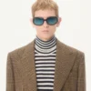 Valentino Einreihige Wolljacke mit Glencheck-Muster Valentino Einreihige Wolljacke mit Glencheck-Muster