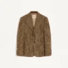 Valentino Einreihige Wolljacke mit Glencheck-Muster Valentino Einreihige Wolljacke mit Glencheck-Muster