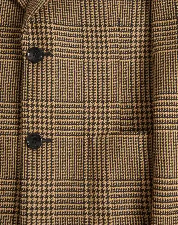 Valentino Einreihige Wolljacke mit Glencheck-Muster Valentino Einreihige Wolljacke mit Glencheck-Muster