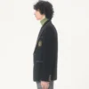 Valentino Einreihige Wolljacke mit Valentino-Patch Valentino Einreihige Wolljacke mit Valentino-Patch