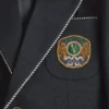 Valentino Einreihige Wolljacke mit Valentino-Patch Valentino Einreihige Wolljacke mit Valentino-Patch