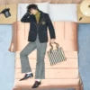 Valentino Einreihige Wolljacke mit Valentino-Patch Valentino Einreihige Wolljacke mit Valentino-Patch