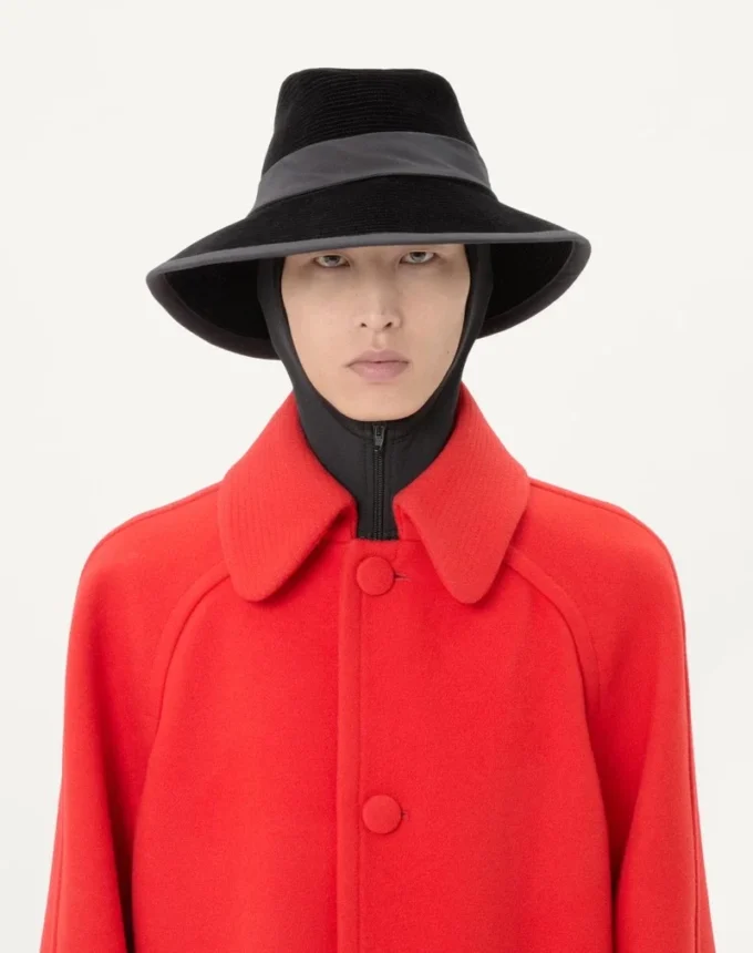 Valentino Einreihiger Mantel aus Woll-Drapé Valentino Einreihiger Mantel aus Woll-Drapé