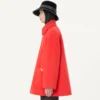 Valentino Einreihiger Mantel aus Woll-Drapé Valentino Einreihiger Mantel aus Woll-Drapé