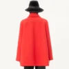 Valentino Einreihiger Mantel aus Woll-Drapé Valentino Einreihiger Mantel aus Woll-Drapé