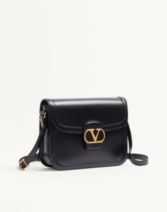 Valentino Garavani 9To5 Schultertasche aus glattem Kalbsleder