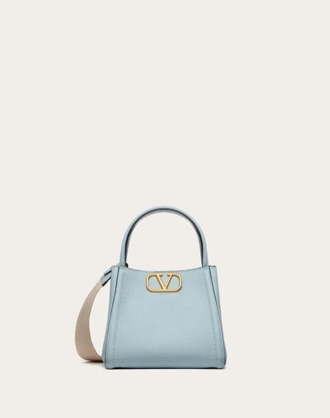 Valentino Garavani Alltime Kleine Handtasche aus genarbtem Kalbsleder Valentino Garavani Alltime Kleine Handtasche aus genarbtem Kalbsleder